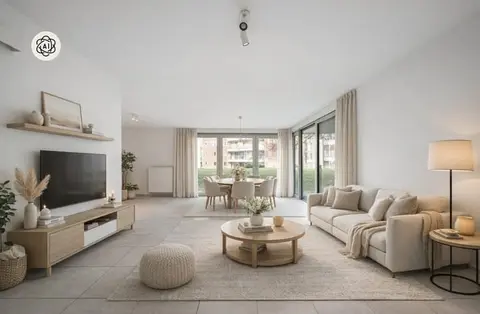 Spacious apartments, large terrace, garden and pond view