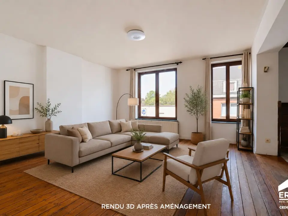 RUIM DUPLEX APPARTEMENT MET 3 SLAAPKAMERS EN TERRAS – ENORM