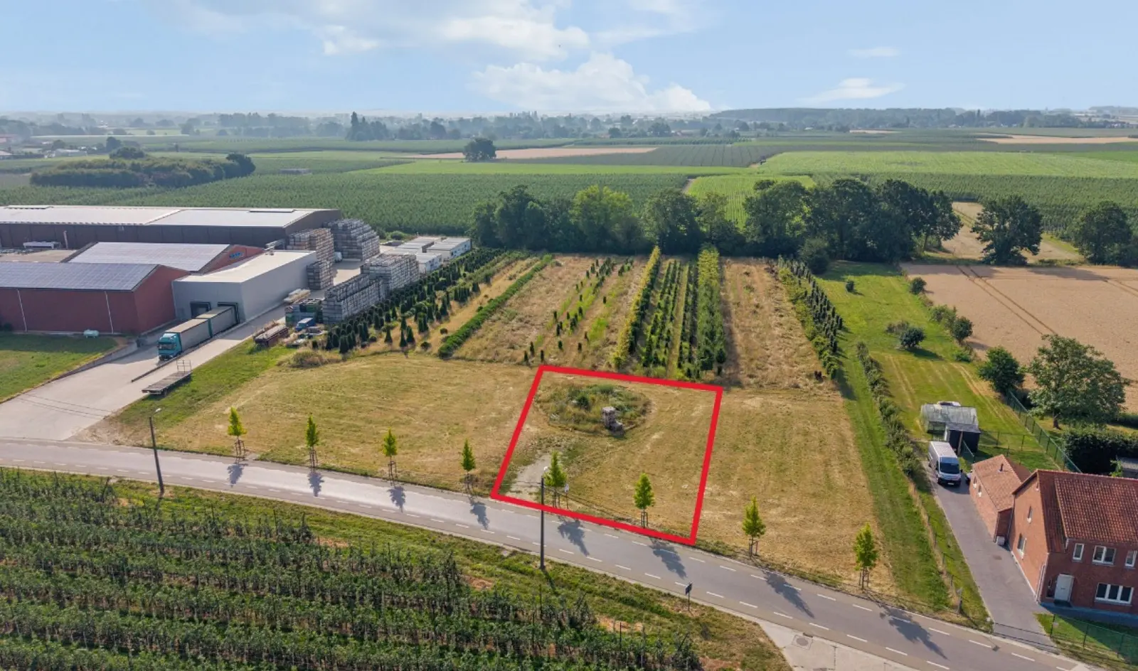 Zonnige bouwgrond voor OB, groene ligging in Schakkebroek.