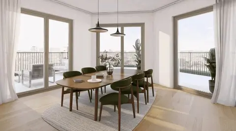 Dansaert district : new apartment, shared garden, 6% VAT !