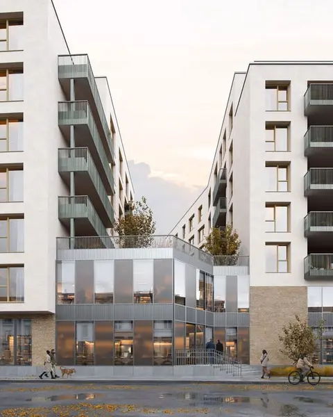 Dansaert district : new apartment, shared garden, 6% VAT !