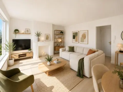 Anderlecht, charming 1-bedroom apartment, top floor.